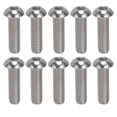 thumbnail image 3 of Tornillo de botón hexagonal, 30 piezas Tornillo de cabeza hueca de botón hexagonal Tornillo de acero inoxidable fiel a su promesa Jadeshay A, 3 of 8