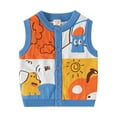 thumbnail image 2 of Cowsor Boy's Sweater Vest,Y2K Sleeveless Pattern Preppy Style Knitted Crop Tank Top for Boy, 2 of 7