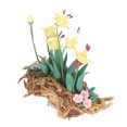 thumbnail image 4 of Mini planta en maceta 1:12, bonitas flores amarillas vívidas y realistas, bonsái en miniatura para casa de muñecas, decoración de juguetes para niños, regalo, 4 of 9