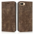 thumbnail image 2 of Wallet Case for iPhone 7 / iPhone 8 / iPhone SE 2020, Shockproof Soft TPU Protective Flip Case with Wireless Charging Stand Card Slots Magnet Cover for iPhone 7 / iPhone 8 / iPhone SE 4.7 Inch,Brown, 2 of 12