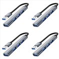 thumbnail image 1 of 4X 4 Puertos USB Hub Splitter Multi Hub USB A USB 3.0 Adaptador USB Varios Puertos Adaptador de AlimentacióN, 1 of 4