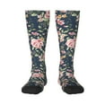 thumbnail image 2 of Lsque Vintage Floral Printed Crew Socks Men's Women's LightWeight Thin Casual Calf Socks ,Knee High Socks,Cotton Socks, 2 of 9