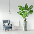 thumbnail image 3 of Artificial Tree in Modern Planter, Fake Monstera Silk Tree for Indoor and Outdoor Home Decoration - 65" Overall Tall (Plant Pot Plus Tree), 3 of 5