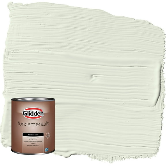 Glidden Fundamentals Milkweed / Green Semi-Gloss Exterior Paint, 1 Quart