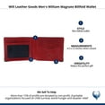 thumbnail image 6 of Will Leather Goods  William Magnate Billfold Wallet (Men), 6 of 6