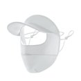 thumbnail image 2 of Eoperou Extended Brim Solid Color Cycling Headgear with Ear Loop Eyes Exposed Ice Silk Face Guard Sports Headwear Outdoor Supplies, 2 of 8