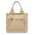 thumbnail image 4 of Canvas Tote Bag for Women Foldable Tote Bag with Zipper Travel Large Shoulder Bag Handbag for Work Large Capacity Portable Messenger Bag Brown, 4 of 6