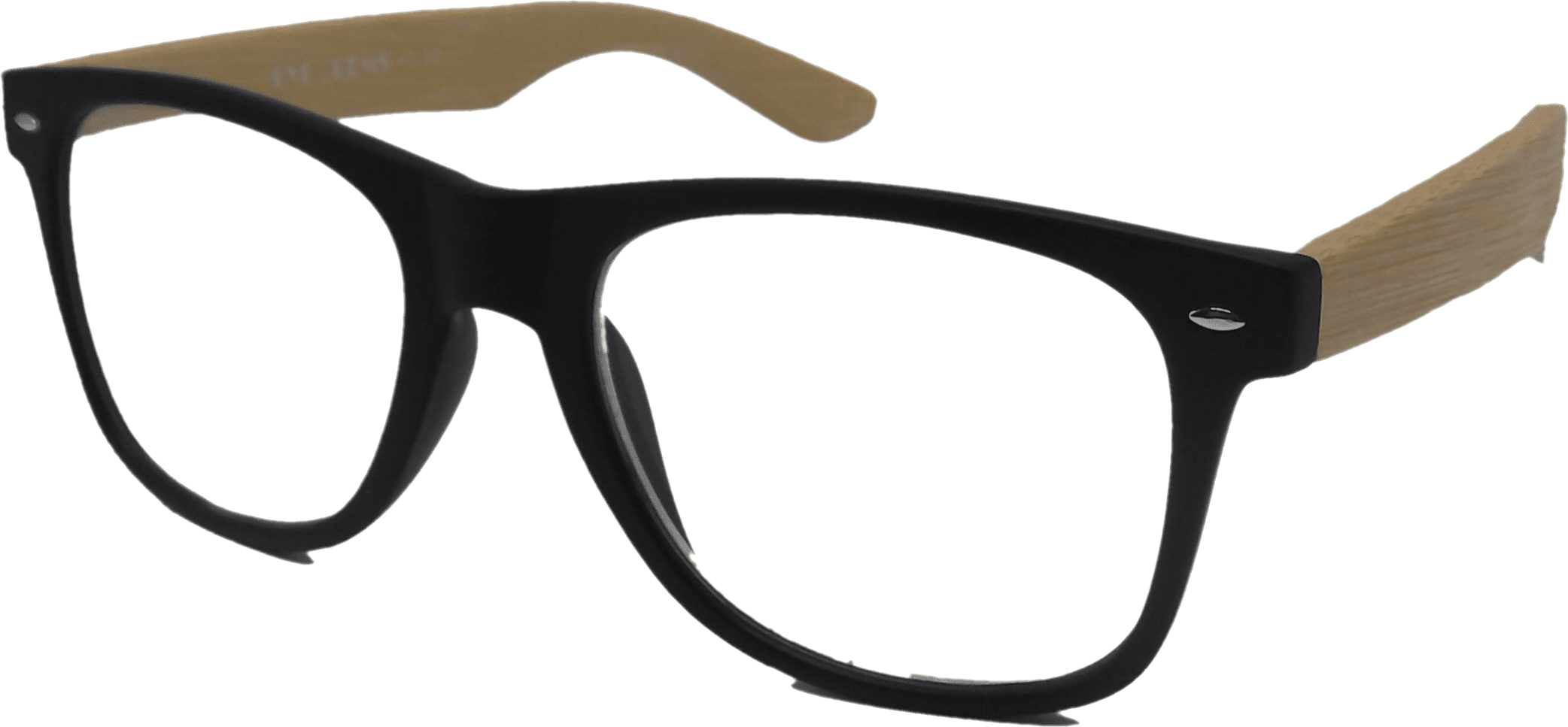 EYEGEMS Brand Men Women +2.50 Reading Glasses Eco Friendly Sustainable Unisex Bamboo Eyeglasses Black 8471
