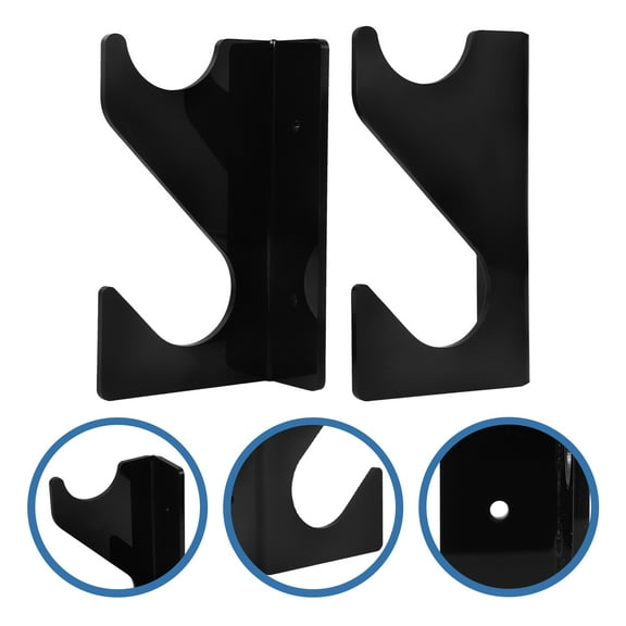 SWETRACE Office Exhibition Decorative Sword Mount 1 Pair 12x5x1in Black