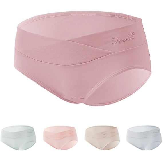 Otvok 2025 Briefs Womens Low Waist Pregnant Womans Seamless Oversized Underwear