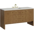 thumbnail image 3 of James Martin Vanities 435-V60S-LNO-3LDL Hudson 60" Free Standing Single Basin Poplar Wood, 3 of 7