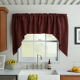 thumbnail image 6 of Faux Burlap Swag Valance Curtain Window Treatment Kitchen Home Décor 72" Wide / 36" Tall, 6 of 10