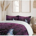 thumbnail image 6 of Ambesonne Lavender Duvet Cover Sets, Purple Trees by Lake, 2-King, Purple, 6 of 7