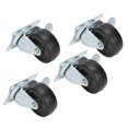 thumbnail image 1 of Noref 4Pcs 2in Swivel Caster Side Brake Caster Replacement Household Car Trolley Wheel, 1 of 8