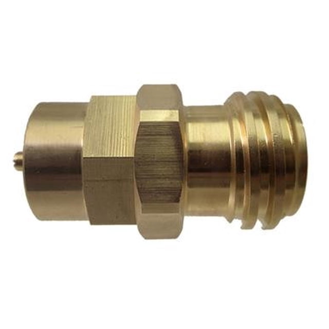 MB Sturgis Propane Adapter Fitting 204132-MBS 600 Female Inlet x Male Type 1; Brass