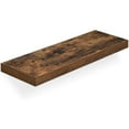 thumbnail image 1 of Boutique Home 23.6" Rustic Brown Wood Design Floating Wall Shelf, 1 of 7