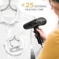 thumbnail image 2 of Vaporizador de viaje para ropa - Calentamiento rápido en 25 segundos e incluye accesorio de viaje | Vaporizador portátil para ropa | Miniplancha de vapor para ropa | Vaporizadores de mano | De LEBENL, 2 of 5