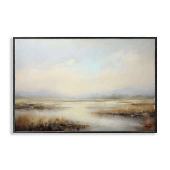 Stupell Industries Misty Wetlands Landscape Black Framed Giclee Art design by LSR Creative Studio, 12 x 18