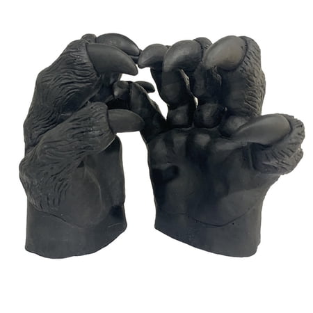 Realistic Bear Claws Glove Props,Halloween Monsters Cosplay Props,Demon Monster Hand Glove,Beast Claws Gloves for Halloween Party Carnival,Horror Animal Claw Gloves