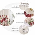 thumbnail image 6 of Valentines Waterproof Fabric Shower Curtain,Botanical Spring Daisy Love Heart Vintage Waterproof Fabric Shower Curtain for Bathroom Curtains Bathtubs Shower Curtains with 12 Hooks Standard 72x72, 6 of 8
