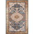 thumbnail image 5 of Unique Loom Outdoor Traditional Collection Area Rug - Timeless (6' 1" x 9' Rectangle Navy Blue and Light Pink/Gold), 5 of 9
