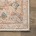 thumbnail image 2 of nuLOOM Dawson Machine Washable Distressed Medallion Area Rug, 3' x 5', Peach, 2 of 10