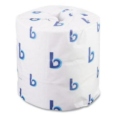 Boardwalk Two-Ply Toilet Tissue, Septic Safe, White, 4 1/2 x 4 1/2, 500 Sheets/Roll, 96 Rolls/Carton -BWK6155B
