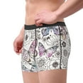 thumbnail image 3 of Kdxio Men's Boxer Briefs with Vintage Butterflies Print - Comfortable and Breathable Underwear for Everyday Wear, 3 of 7