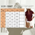 thumbnail image 2 of TEMOFON Women Shirts Summer V-neck Casual Tops Double Layer Lotus Sleeve Solid Color Shirt Short Sleeve Blouse Tops, 2 of 2