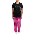 thumbnail image 4 of CafePress - Land Shark Women's Dark Pajamas - Women's Short Sleeve Print T-Shirt and Pants Dark Cotton Pajama Set, 4 of 7