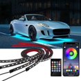 thumbnail image 1 of (90*2+120*2)4pcs 100W Car Underglow Light Flexible Strip LED Underbody Lights Remote /APP Control Car Led Neon Light RGB Decorative Atmosphere Lam, 1 of 5