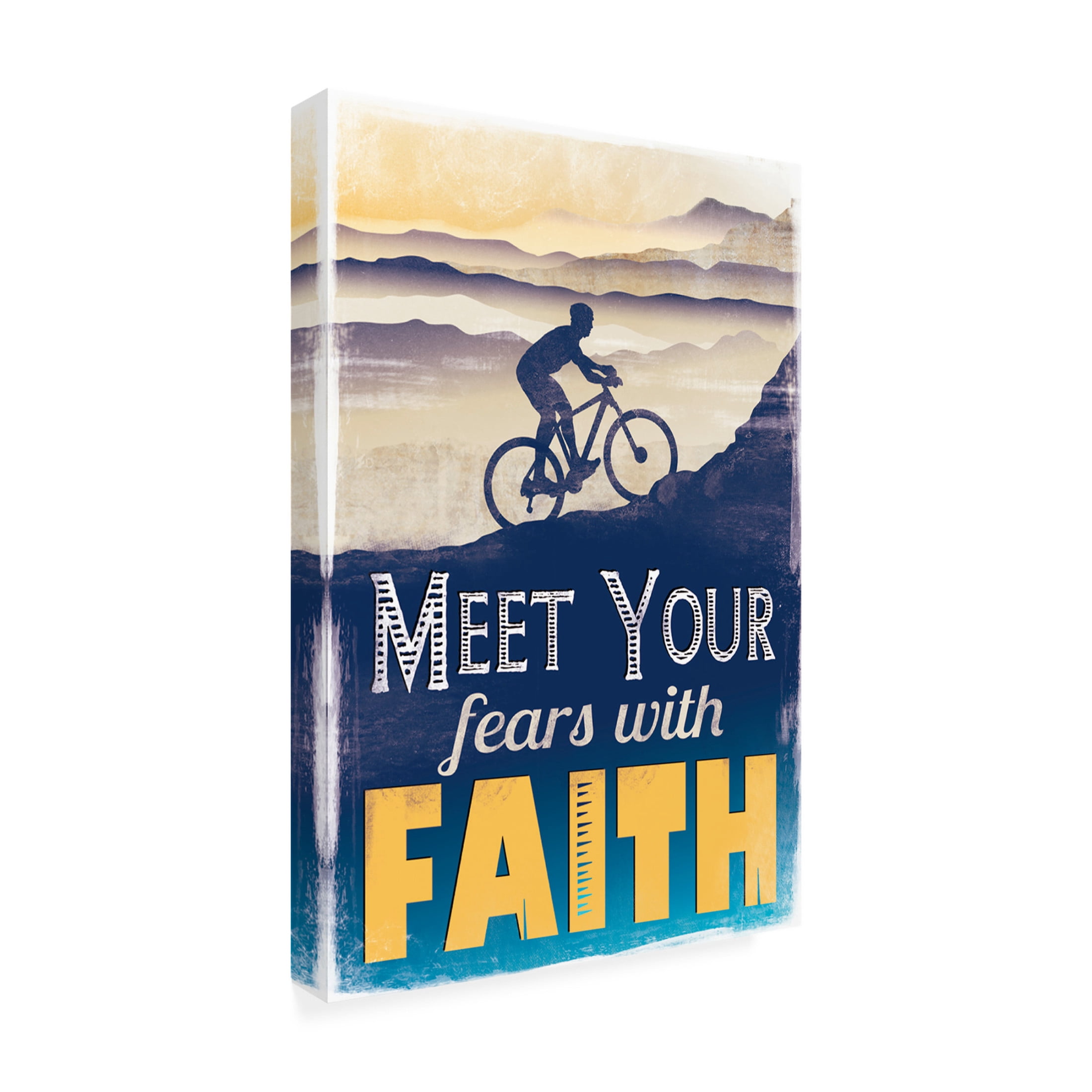 Trademark Fine Art Judi Bagnato  Meet Fear with Faith Canvas Wall Art