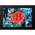 thumbnail image 2 of Orlov, Irena 24x17 Black Modern Framed Museum Art Print Titled - Crypto Currency Bitcoin Graffiti IV, 2 of 5