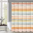 thumbnail image 2 of Boho Rainbow Shower Curtain Colorful Stripe Multicolor Bathroom Decor Waterproof Fabric Polyester Shower Curtains Set 72x72in, 2 of 6