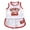 White, variant on WOYY Boys Quick Drying Sports Outfits Basketball Activewear Shorts Set, Size 1-11