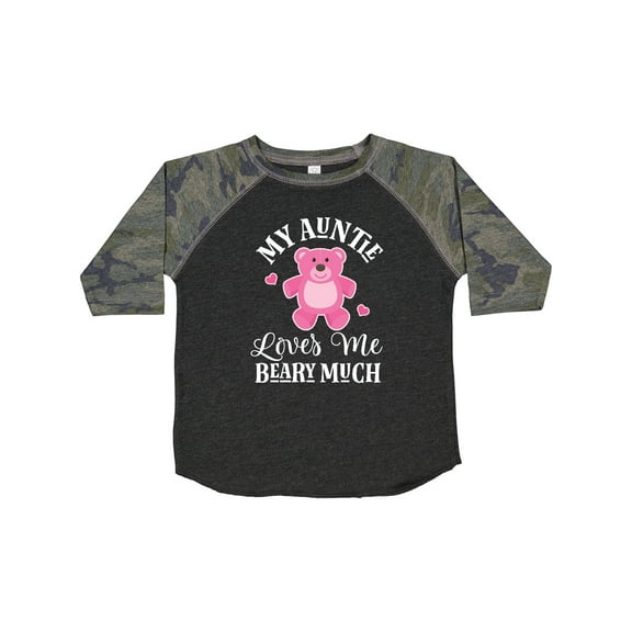 Inktastic My Auntie Loves Me Girls Bear Girls Toddler T-Shirt