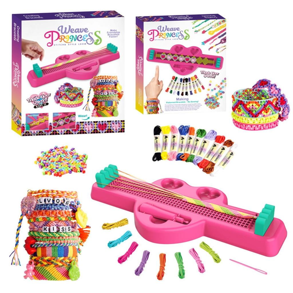 Yihuala Bracelet Kits for Creative Craft Jewelry Friendship Bracelet Set for 5-12Y Party Crafting Activity Toy