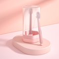thumbnail image 3 of Cepillo de infantil de 2 piezas con limpiador de lengua limpia, de silicona suave antideslizante para bebés recién nacidos de Rosa Sunnimix Limpiador de lengua, 3 of 8
