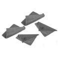 thumbnail image 4 of Toallas de microfibra superabsorbentes, paquete de 4, de doble cara para usos múltiples: coche, cocina, baño, color gris, 4 of 8