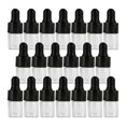 thumbnail image 1 of Frascos cuentagotas de vidrio vacíos de 20 piezas con gotero los ojos Viales dispensadores recargable aceites de perfume en suero Extracto , Negro 1ml Negro 1ml Macarena Frascos cuentagotas, 1 of 7