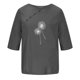 thumbnail image 4 of Blusas de Manga Corta para las Mujeres Impreso Cuello Redondo Camiseta, Top de Algodón de Imitación Casual para el Hogar Y Diario, 4 of 4