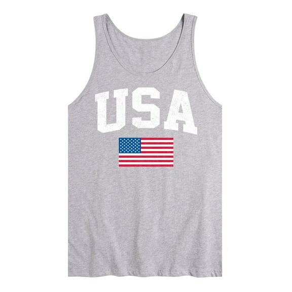 Instant Message - USA Flag Graphic Tank Top