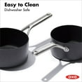 thumbnail image 5 of OXO Professional Hard Anodized Nonstick, 1.7QT and 2.3QT Saucepan Pot Set with Lids, 5 of 7