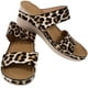 thumbnail image 1 of 1 par de sandalias de cuña para mujer, zapatos de playa de verano, sandalias de leopardo de moda, 1 of 7