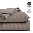thumbnail image 2 of Mocha Brown King/Cal King (108" X 96") Cotton Gauze Bedspread Coverlet Set, 2 of 7