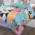 thumbnail image 2 of MarCielo  Kids Quilt Bedspread Set Cat WX202 Twin, 2 of 5