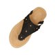 thumbnail image 1 of Sandalias Planas con Correas de Tobillo Floral Toe Post Espadrilles, Sandalias Planas de Mujer Toe Redondo Verano, 1 of 9