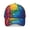 Pink and Yellow Tie Dye Pattern, variant on Purple and Black Tie Dye Pattern Baseball Cap, Casual Daily Hat with Snap Closure & Sweatband, Rigid Flat Brim Gifts for Sports Outdoor Travel