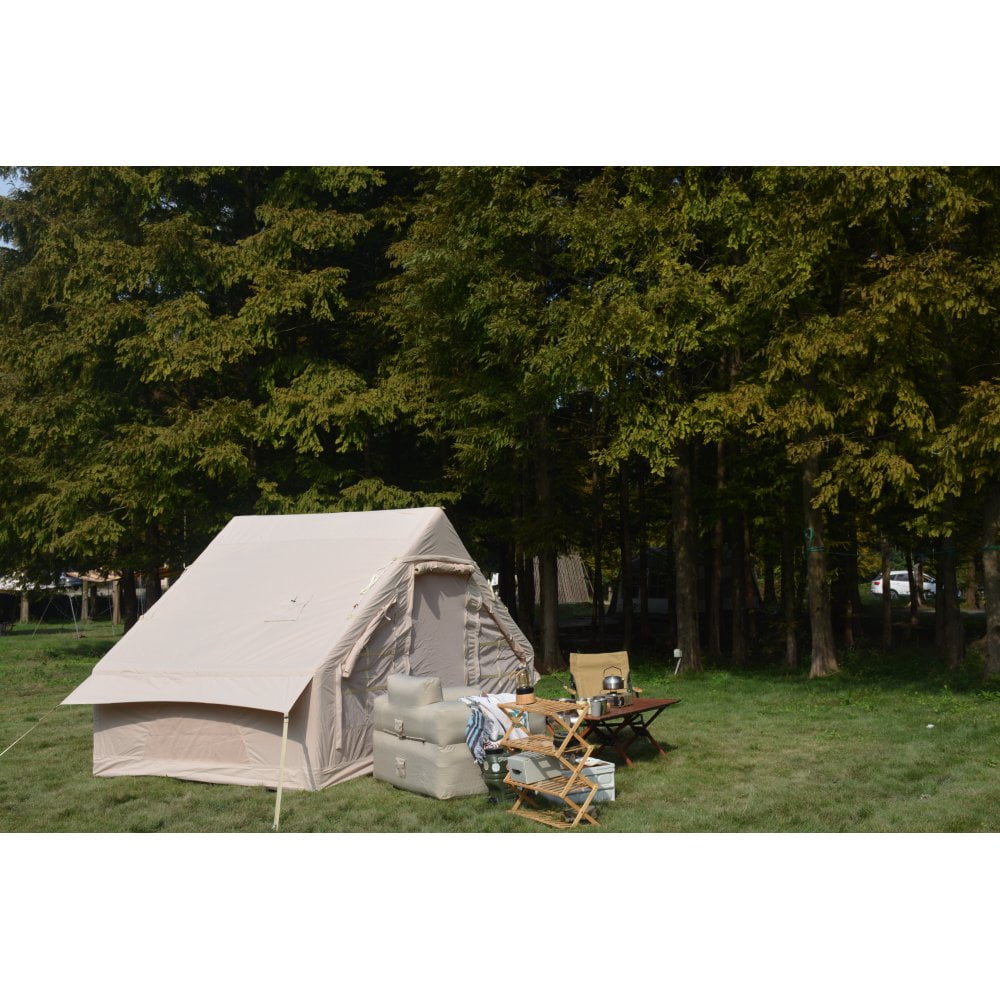 Inflatable Camping Tent - Effortless Setup 4-Season Glamping for 4-6 People! High-Performance Waterproof & Windproof Self-Supporting Air Tent, Your Portable Green Getaway for Outdoor Adventures