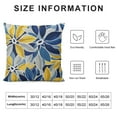 thumbnail image 5 of JEUXUS Navy Blue Yellow Pillow Covers Grey Gray Dahlia Flower Outdoor Decorative Throw Pillows Modern Geometry Art Farmhouse Pillowcases Cushion Case Decor for Home Sofa Couch Bed, 5 of 5